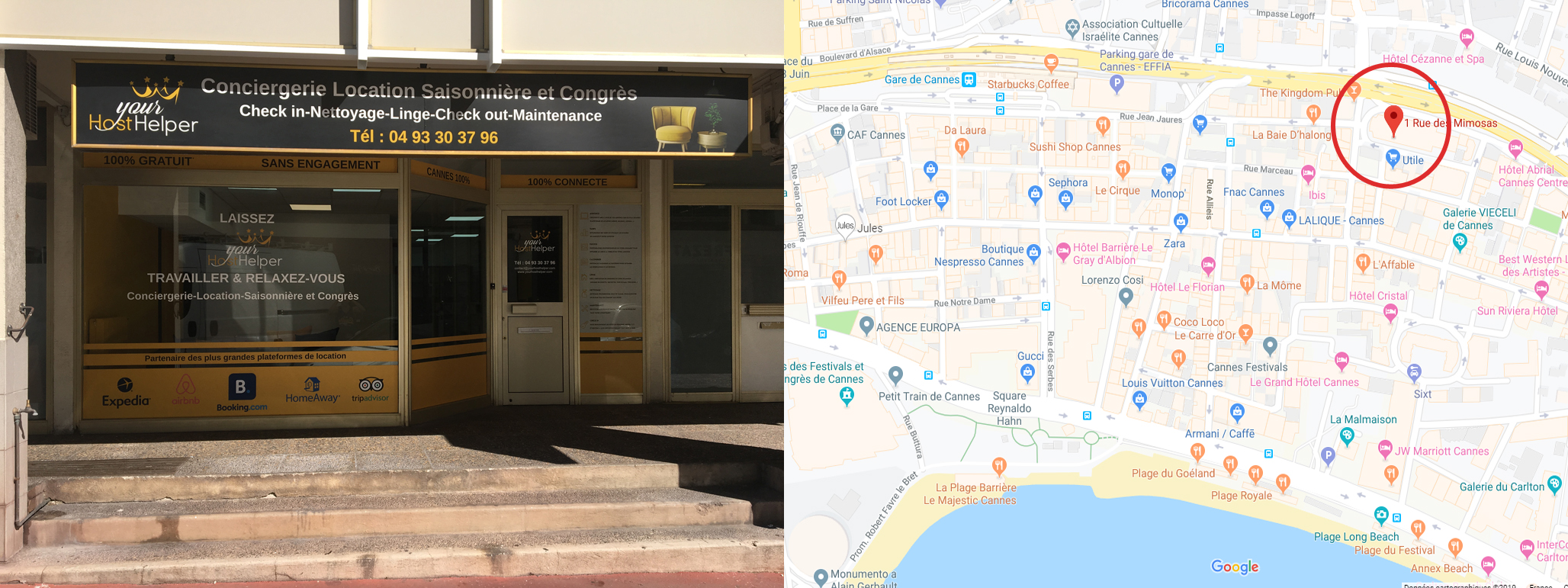 photo + map