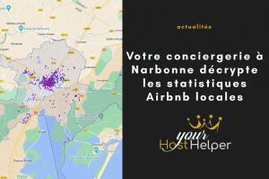 Statistiques Airbnb à NArbonne vues par notre conciergerie