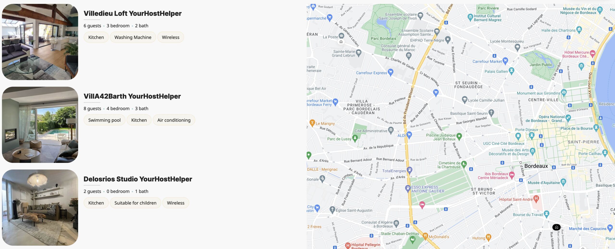 Nos locations airbnb à Bordeaux