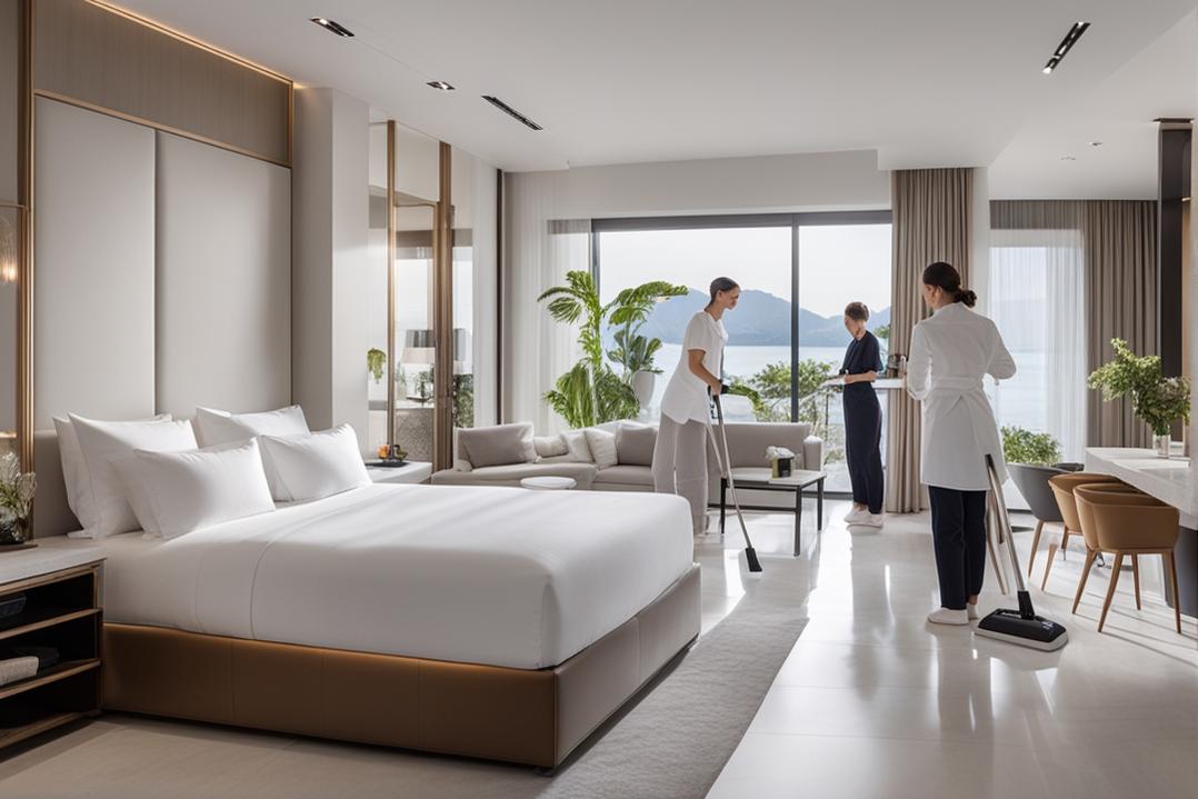 équipe ménage nettoyage professionnel conciergerie