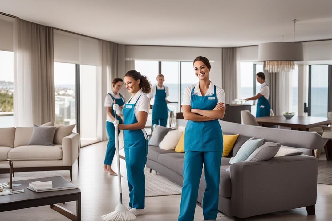 équipe nettoyage location saisonnière